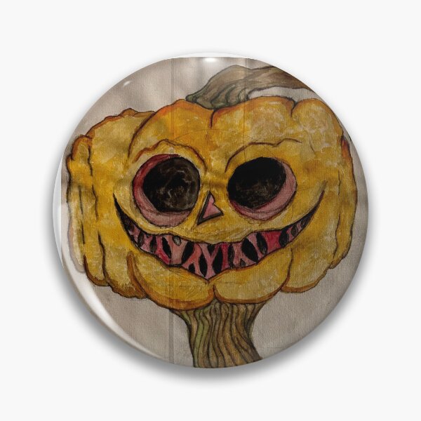 Item preview, scary creepy pumpkin head ( colored)  designed and sold by OneUpArtDesigns.