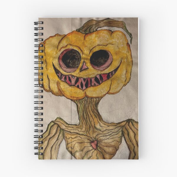 Item preview, scary creepy pumpkin head ( colored)  designed and sold by OneUpArtDesigns.