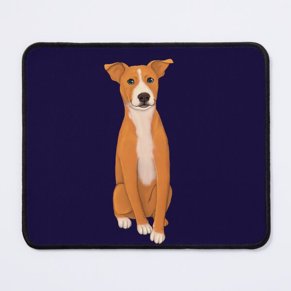 Item preview, Cute orange brown and white staffy dog illustration designed and sold by ILLUSTRATED TAILS.