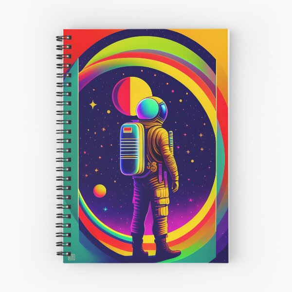 Item preview, Lone astronaut colorful vector illustration 4 designed and sold by vishalraifx.
