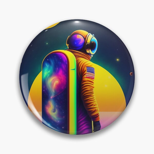 Item preview, Lone astronaut colorful vector illustration 5 designed and sold by vishalraifx.