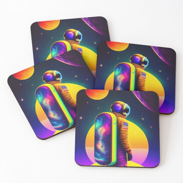 Item preview, Lone astronaut colorful vector illustration 5 designed and sold by vishalraifx.