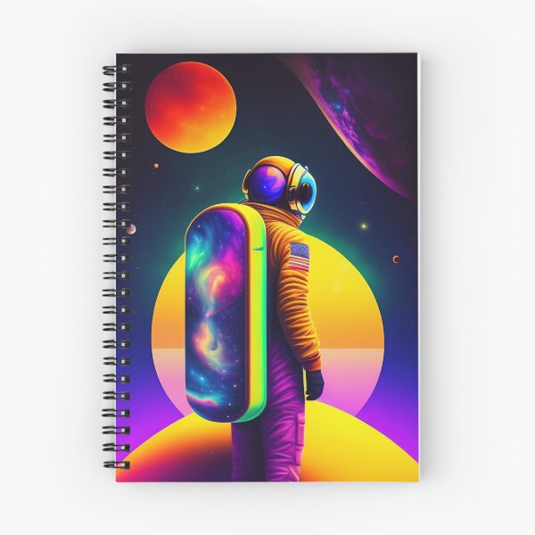 Item preview, Lone astronaut colorful vector illustration 5 designed and sold by vishalraifx.