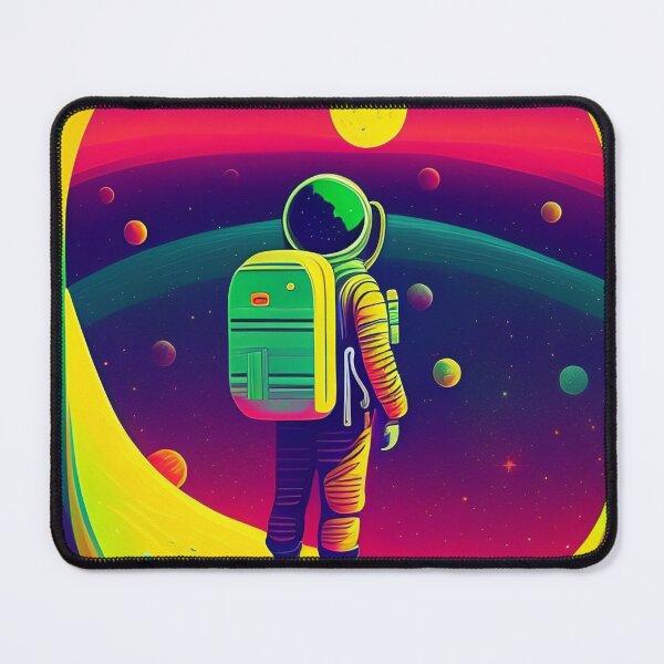 Item preview, Lone astronaut colorful vector illustration 6 designed and sold by vishalraifx.