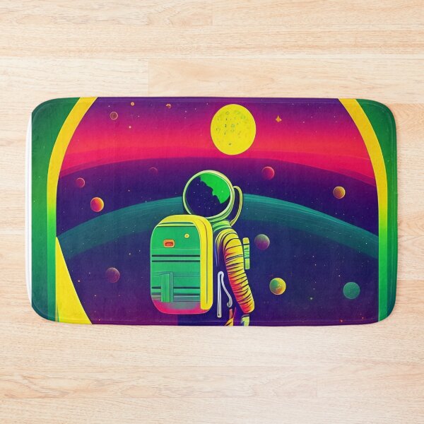 Item preview, Lone astronaut colorful vector illustration 6 designed and sold by vishalraifx.