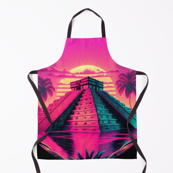 Item preview, Synthwave Style Chichen Itza Design Mexico Pyramid designed and sold by JackCurtis1991.