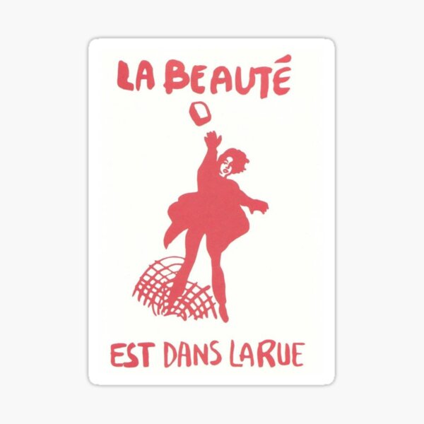 Item preview, "La beauté est dans la rue" May '68 Situationist Poster designed and sold by FightCommodity.