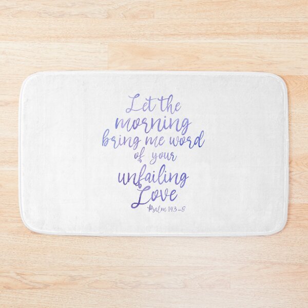 Item preview, Psalm 143:8 Watercolor Calligraphy - Purple designed and sold by amazingjoy.