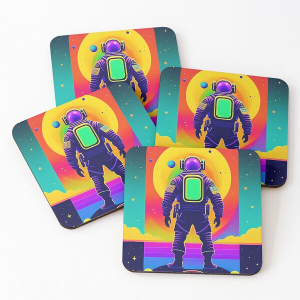 Item preview, Lone astronaut colorful vector illustration 8 designed and sold by vishalraifx.