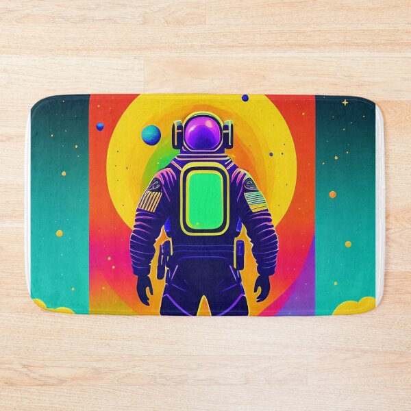 Item preview, Lone astronaut colorful vector illustration 8 designed and sold by vishalraifx.