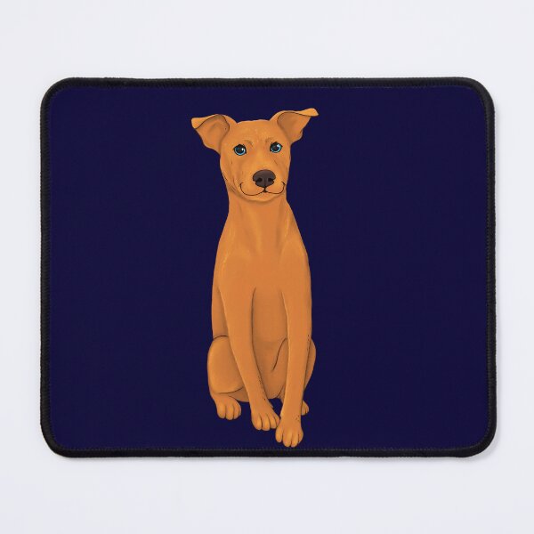 Item preview, Cute orange brown staffy dog illustration designed and sold by ILLUSTRATED TAILS.