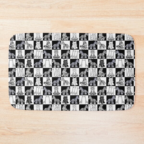 Item preview, Cheerful Black and White Checks Small designed and sold by Karen Del Pellegrino.