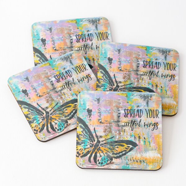 Item preview, Spread Your Artful Wings, Inspired Design, Positive Reinforcement Message designed and sold by KirwanArt.