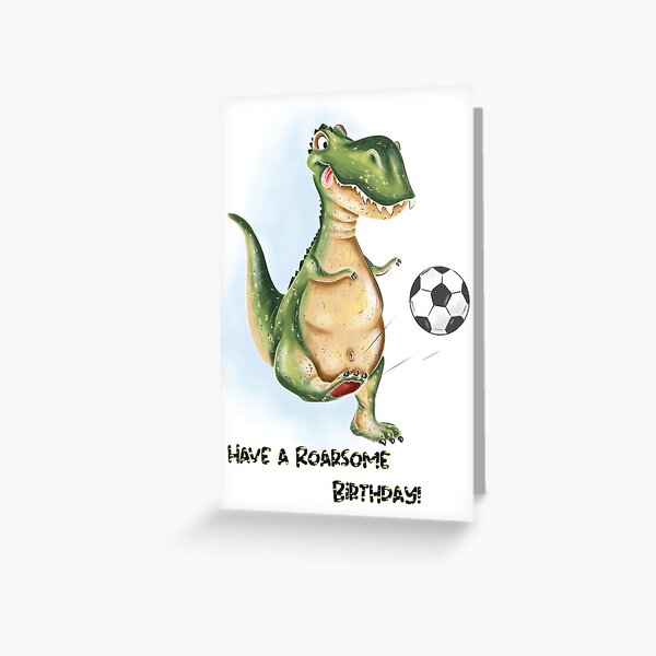 Roarsome dinosaur birthday card girl birthday card Dinosaur 