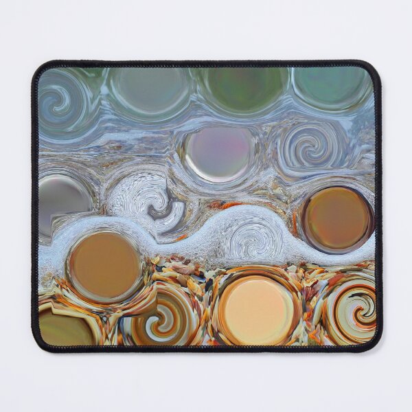 Item preview, Abstract Ocean Edge Art Small Wave Sea Foam and Shelly Beach Seaside Décor 1 of 4 designed and sold by Beachy.