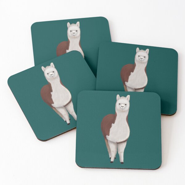 Item preview, Cute fluffy alpaca illustration designed and sold by ILLUSTRATED TAILS.