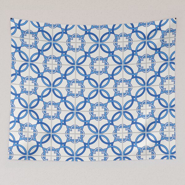 Item preview, TRAVEL TO LISBON – Portuguese tiles, blue and white designed and sold by Slanapotam.