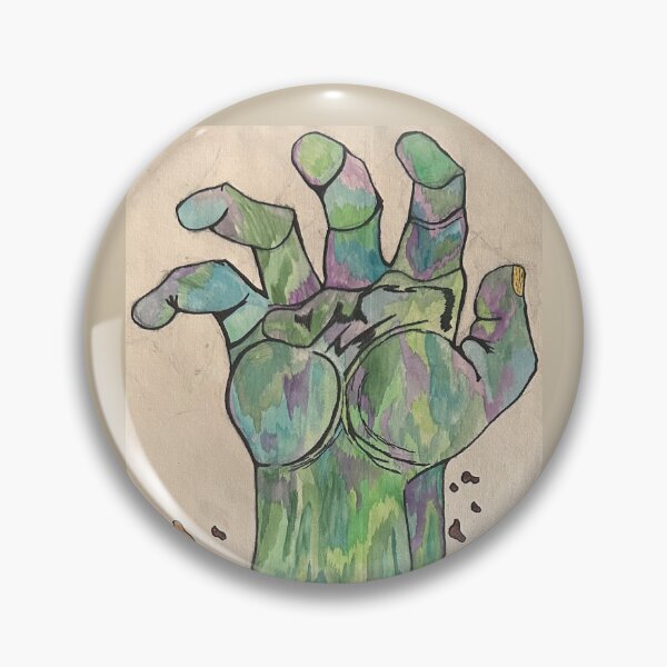 Item preview, Zombie hand coming out of ground ( colored ) designed and sold by OneUpArtDesigns.