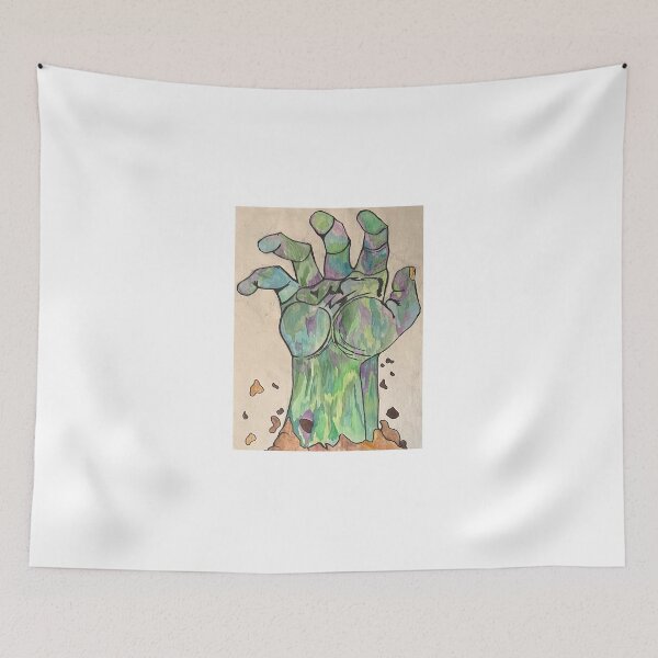 Item preview, Zombie hand coming out of ground ( colored ) designed and sold by OneUpArtDesigns.