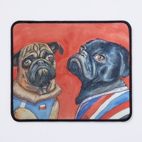 Item preview, A couple of French Pugs Art designed and sold by Robmac11.