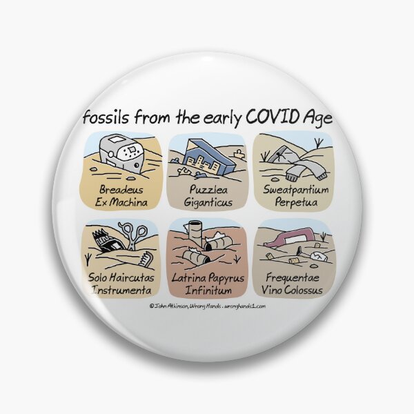 Item preview, fossils from the early COVID Age designed and sold by WrongHands.