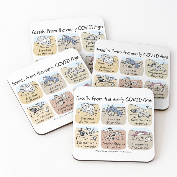 Item preview, fossils from the early COVID Age designed and sold by WrongHands.