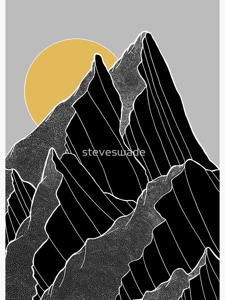 The dark peaks under the golden sun by steveswade