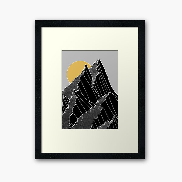 Item preview, The dark peaks under the golden sun designed and sold by Swadeillustrations.