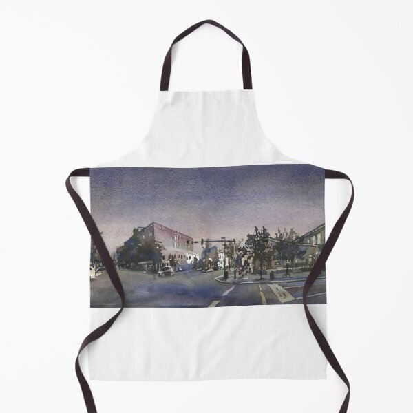 Item preview, Chillicothe, Ohio downtown historic center. Watercolor painting Chillicothe OH designed and sold by rfoxphoto.