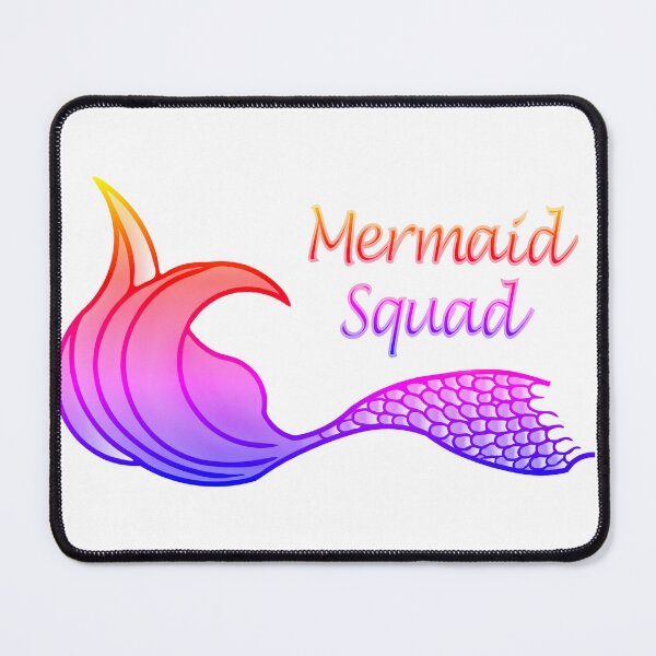 Item preview, Mermaid Squad Mermaid Tail  in bright purple and oranges designed and sold by SunnyDazDesign.