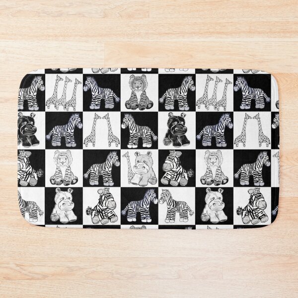 Item preview, Cheerful Black and White Checks Large designed and sold by Karen Del Pellegrino.