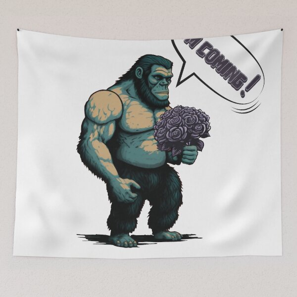 Item preview, Funny Caveman, Valentine's day, I'm coming,  designed and sold by AreteSticker.