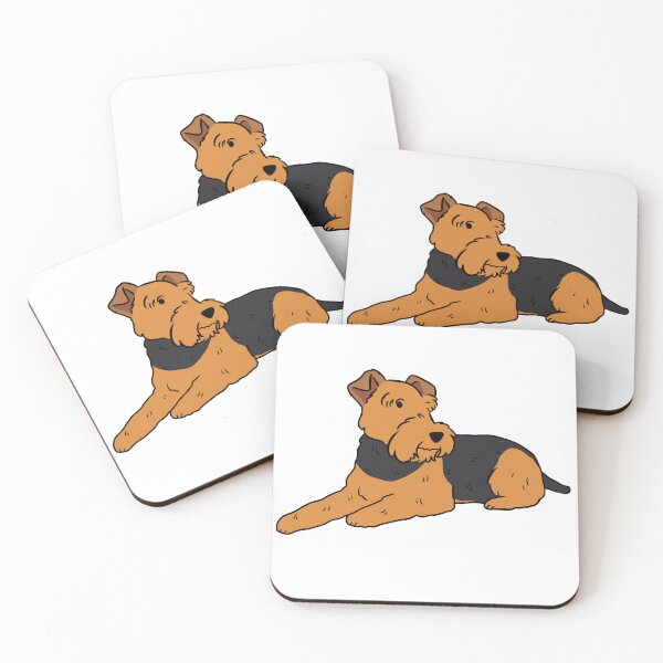 Item preview, Airedale terrier cute cartoon illustration  designed and sold by Yarafantasyart.