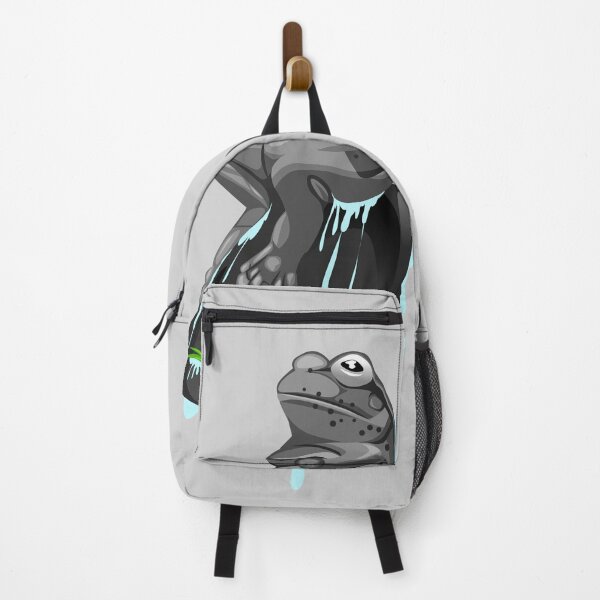 Item preview, illustration of a black frog sitting on a rock designed and sold by AmsaOza.