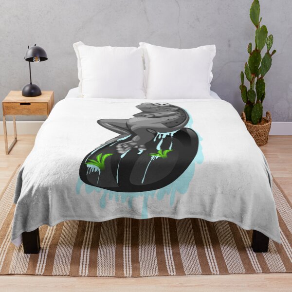 Item preview, illustration of a black frog sitting on a rock designed and sold by AmsaOza.