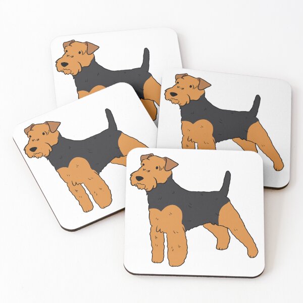 Item preview, Airedale terrier cute cartoon illustration  designed and sold by Yarafantasyart.