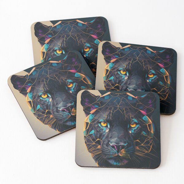 Item preview, Geometric Black Panther designed and sold by AxeWave.