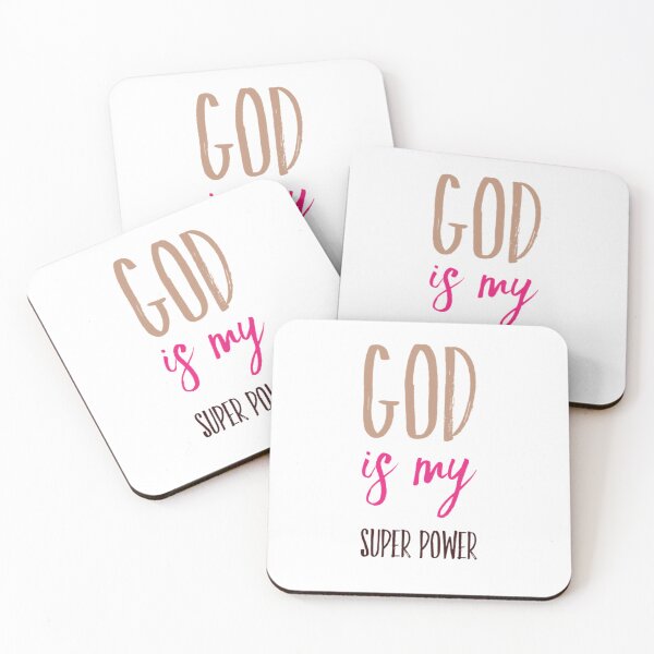 Item preview, God Is My Super Power, Spiritually Inspired And Empowered Message designed and sold by KirwanArt.
