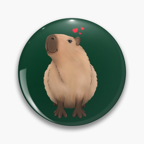 Aperçu de l'œuvre Capy love - Capybara festif amoureux créée et vendue par ILLUSTRATED TAILS.