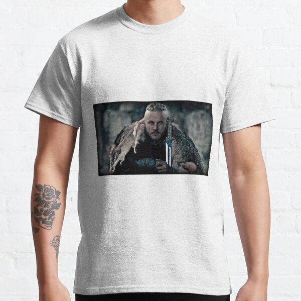 Official Vikings T Shirt Mens Ragnar Lothbrok History Tv