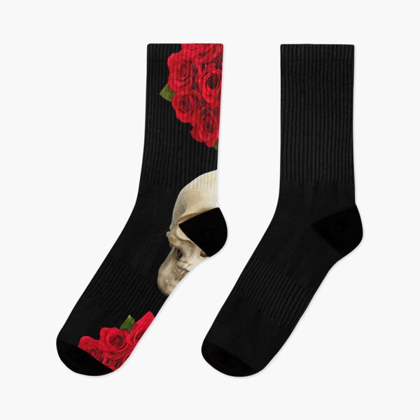 Item preview, A skull and two bouquets of roses designed and sold by Lacasadellora.