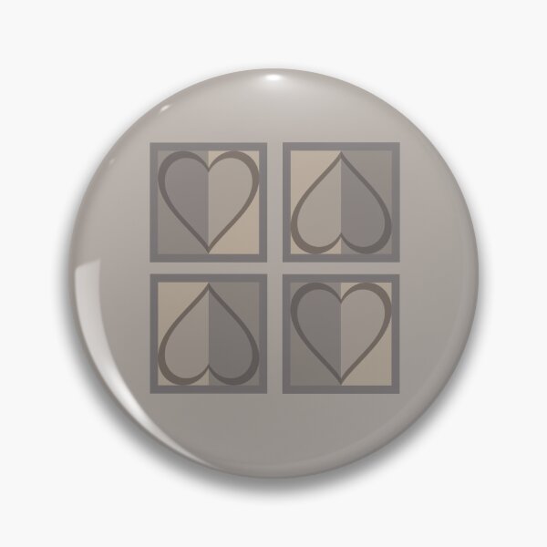 Item preview, Alt. Brown Beige Geometric Heart Aesthetic Patern  designed and sold by Gwebbel.