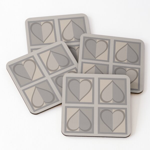 Item preview, Alt. Brown Beige Geometric Heart Aesthetic Patern  designed and sold by Gwebbel.