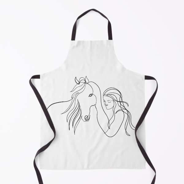 Item preview, Horse and Girl Line Art designed and sold by Daily Miracles.