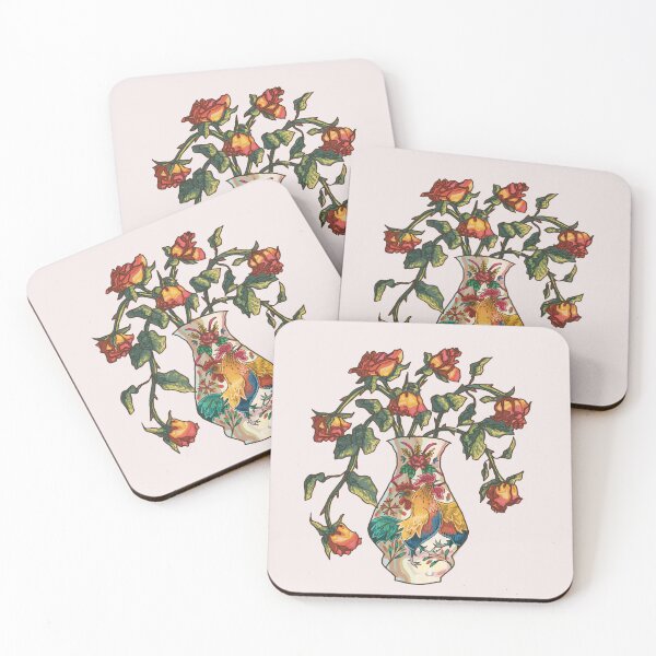 Item preview, Folklore vase full of flowers  designed and sold by Komst3.