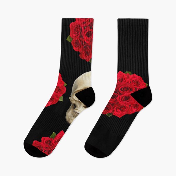 Item preview, A skull and four bouquets of roses designed and sold by Lacasadellora.
