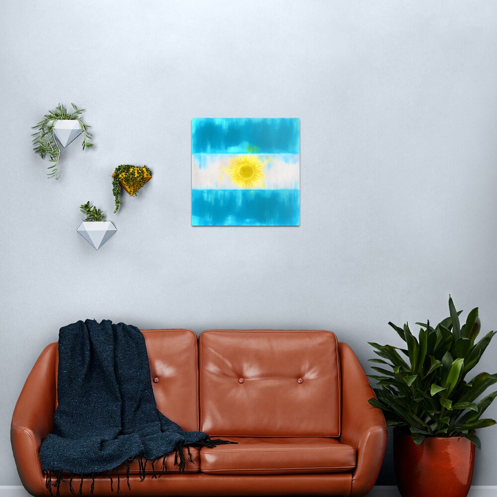 Argentinian Flag No. 1, Series 1 Metal Print