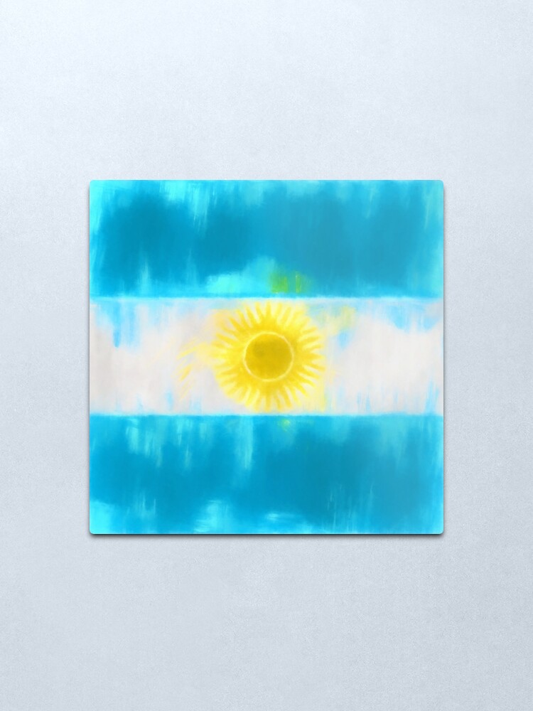 Alternate view of Argentinian Flag No. 1, Series 1 Metal Print