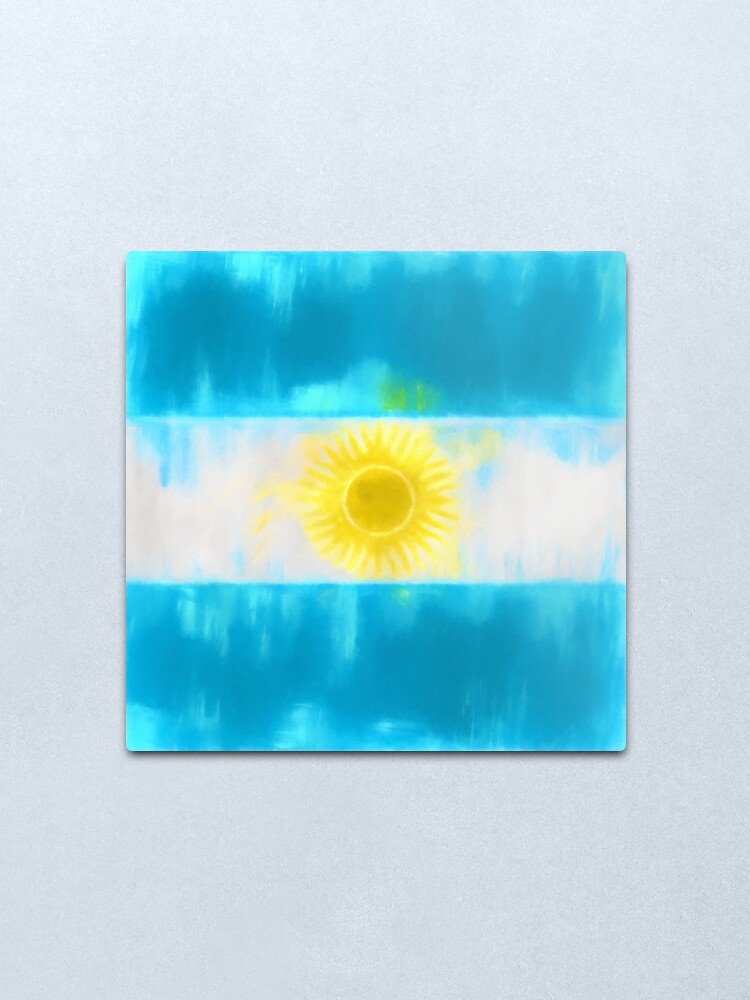 Alternate view of Argentinian Flag No. 1, Series 1 Metal Print