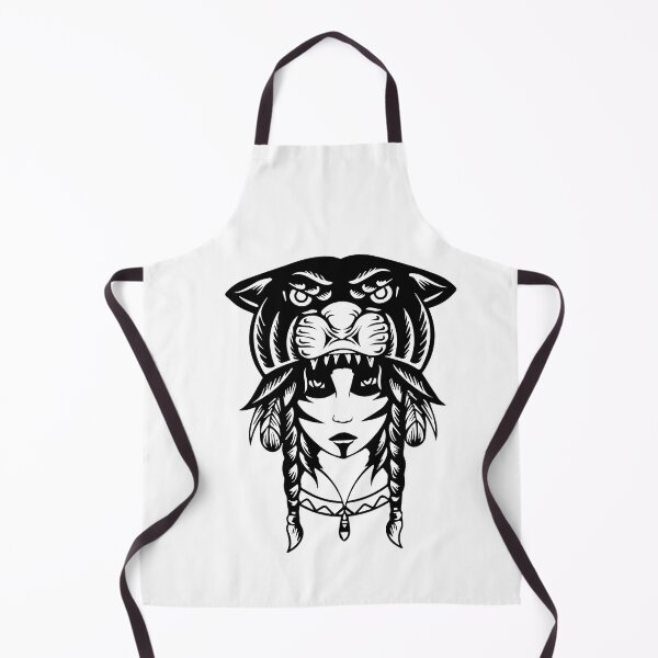 Item preview, gypsy girl with head tiger designed and sold by FOUR_ three.